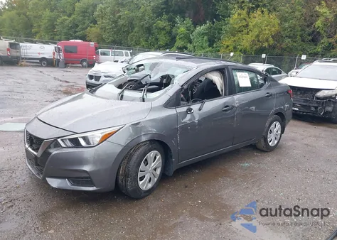 2022 Nissan Versa 1.6 S Xtronic Cvt из США, поврежденный, VIN 3N1CN8DV3NL859907